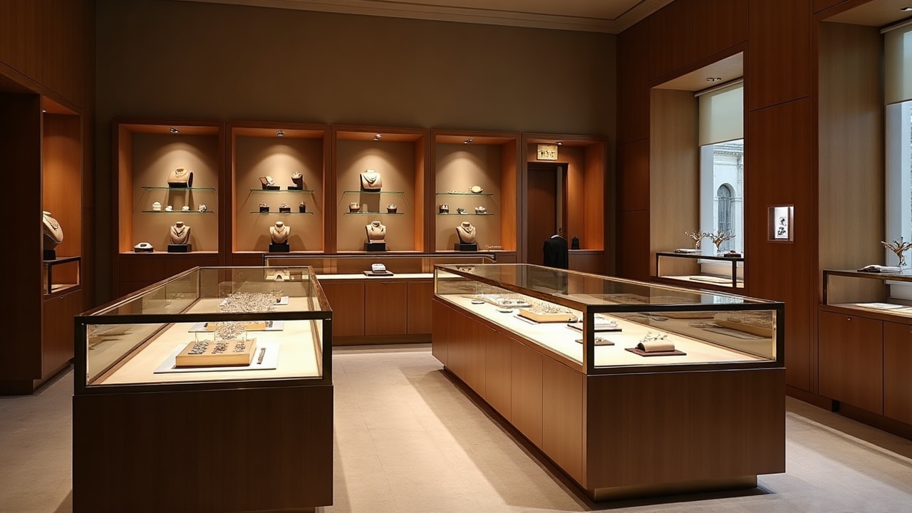 Agencement bijouterie : vitrines sécurisées et mobilier de présentation