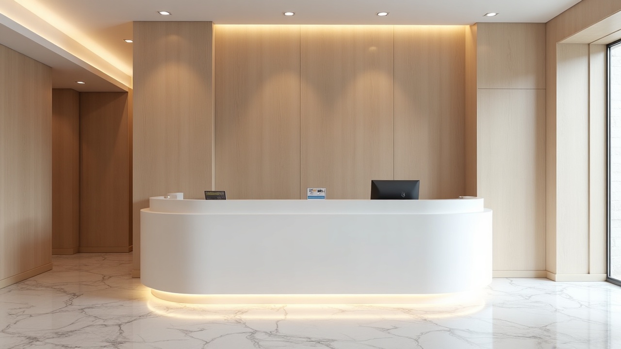 Banque d'accueil sur mesure : design, matériaux et budget