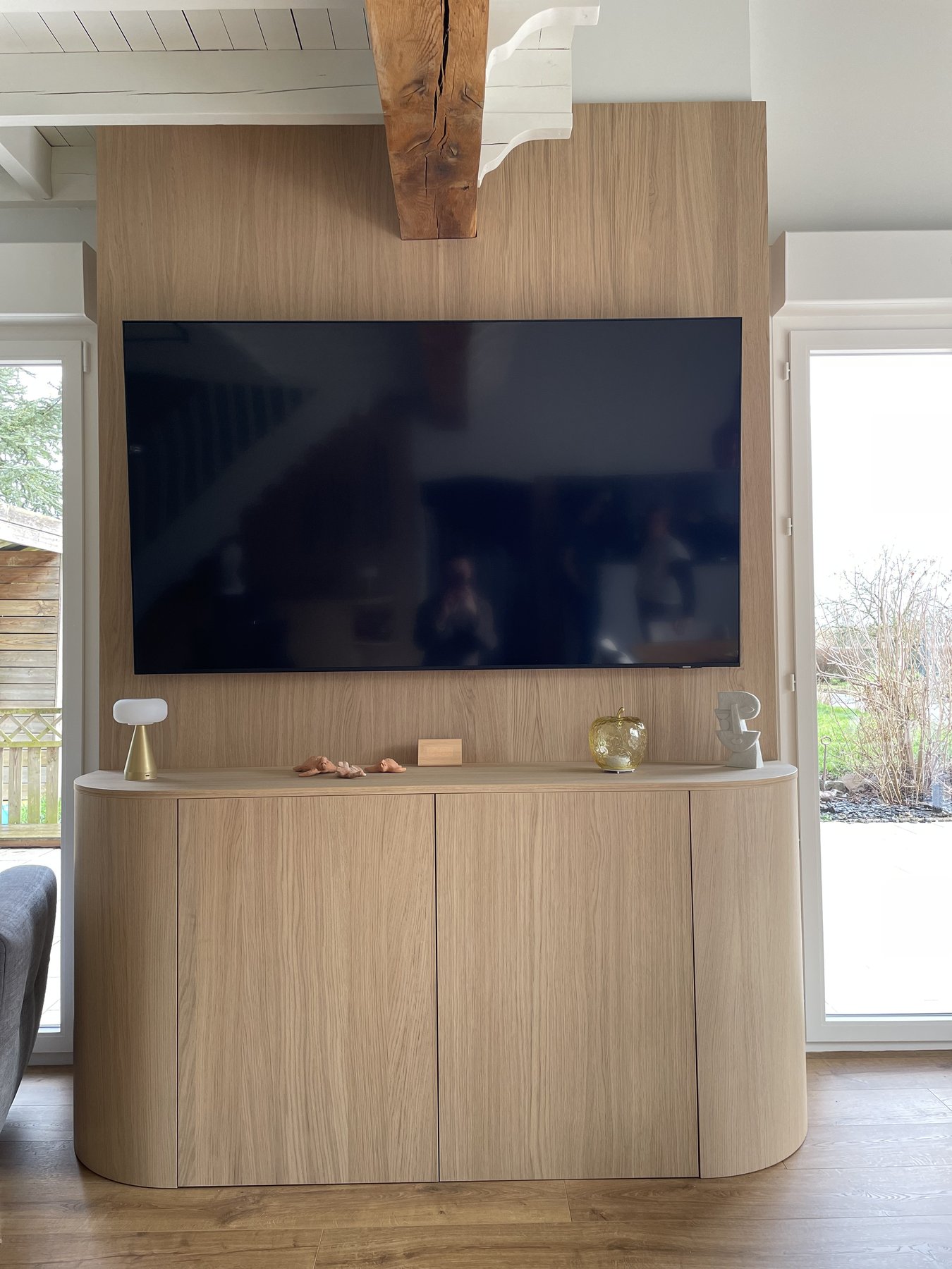 Meuble TV Shinnoki Ivory Oak — Saint-Omer